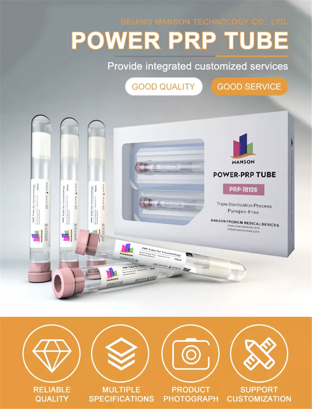 Platelet-Rich Plasma PRP Tube Kit