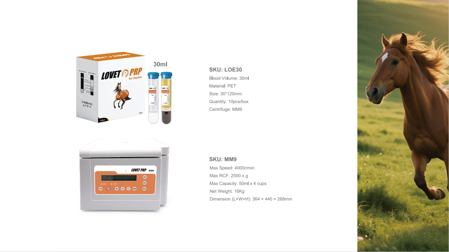 PRP Centrifuge for separating animal blood